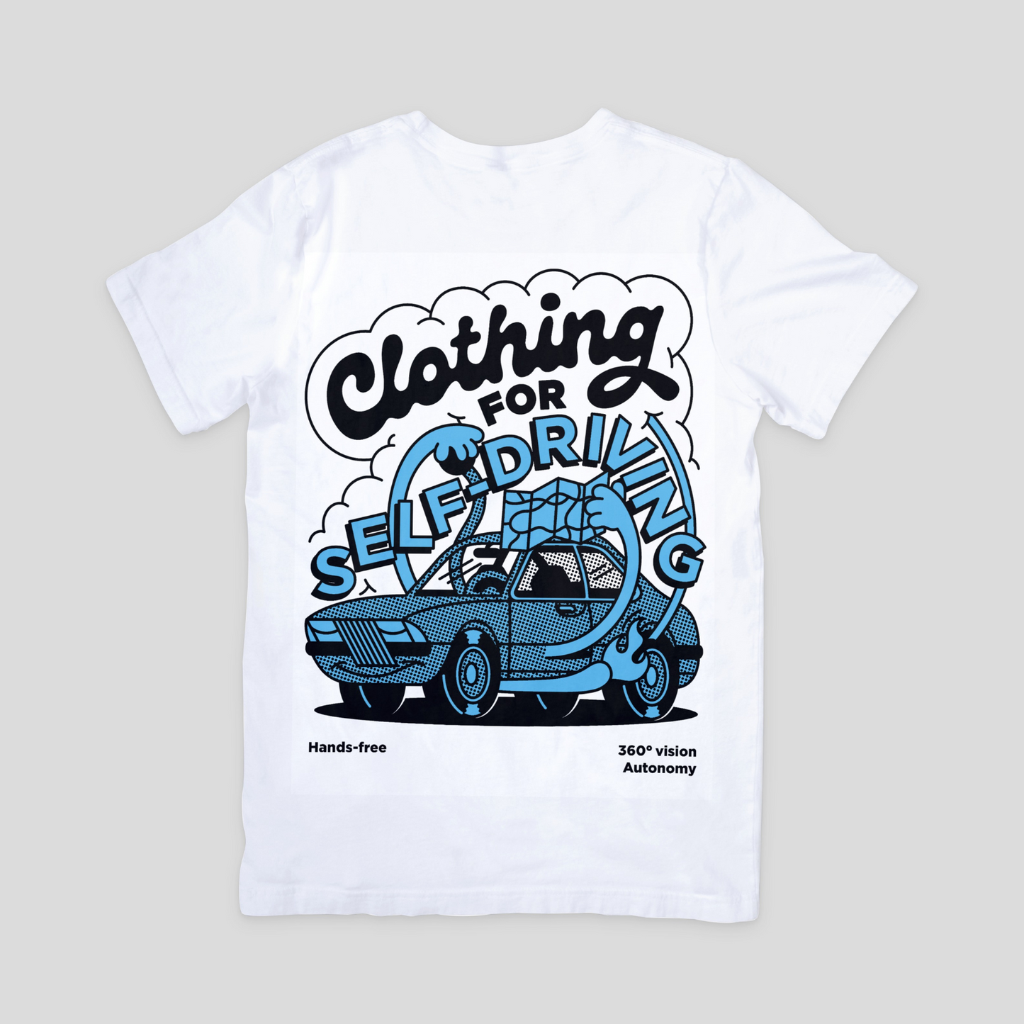 Self-Driving T-shirt / Blue