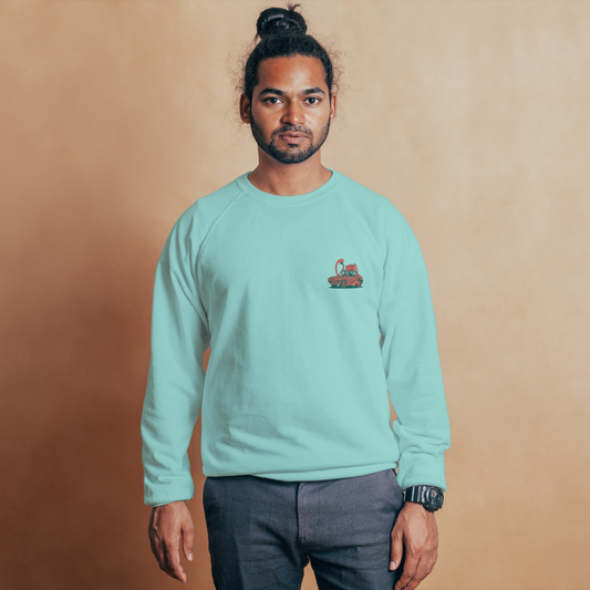 Self-Driving Sweatshirt / Pigment Dyed Mint