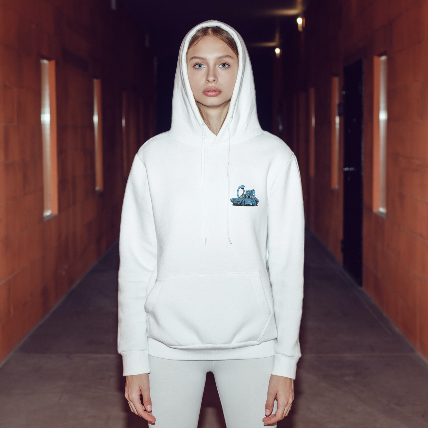 Self-Driving Unisex Hoodie / White